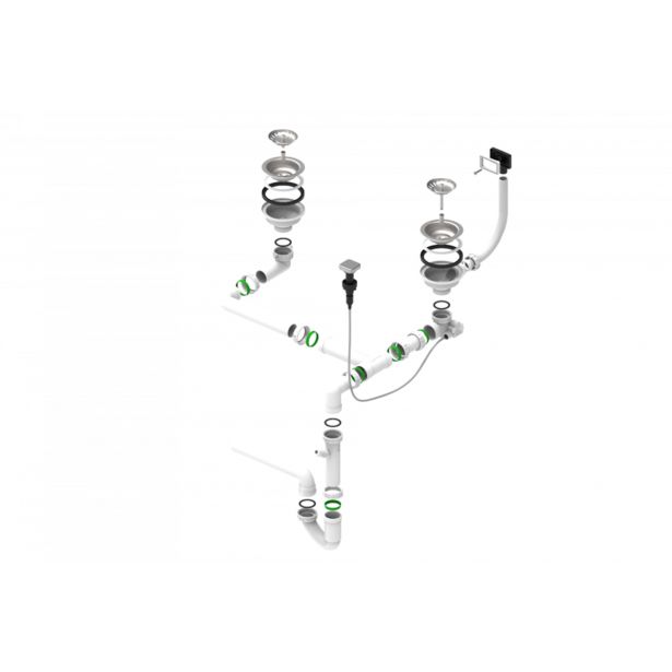 PVC SIFON ZA KORITO ALVEUS 2XQM114-PP-114 POPUP