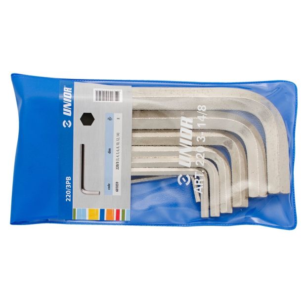 GRT IMBUS KLJUČEV UNIOR 3-14 MM NIKLJAN 8 DELNA ART. 220