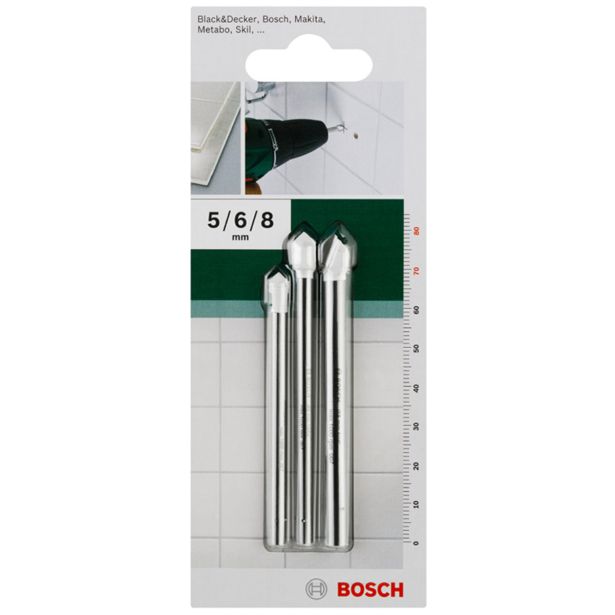 GRT. SVEDROV ZA KERAMIKO BOSCH 3-DELNI KOMPLET SVEDROV ZA PLOŠČICE 5/6/8 MM