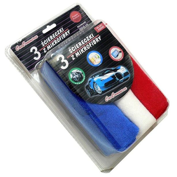 CARCOMMERCE 3-DELNI SET MIKROFIBER KRPIC 35X40CM