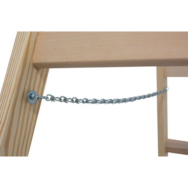 PROSTOSTOJEČA LESTEV KRAUSE 3 STOPNIČNA LESENA