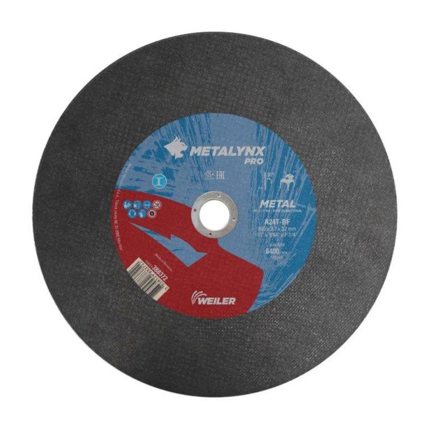 REZALNA PLOŠČA ZA JEKLO METALYNX 300X3.7X32 MM A24T-BF