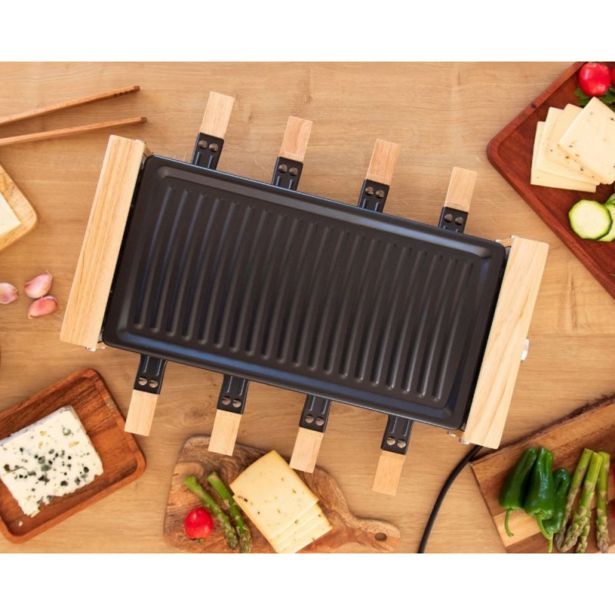 KUHINJSKI APARAT CECOTEC CHEESE&GRILL 8200 RACLETTE WOOD BLACK