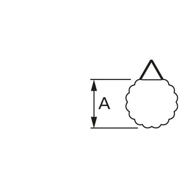 OBEŠALO 30 MM BELO SAMOLEPILNO V ZAVITKU JE 6 KOS