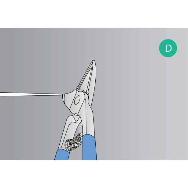 RAVNE ŠKARJE ZA PLOČEVINO UNIOR 350 MM ART. 573