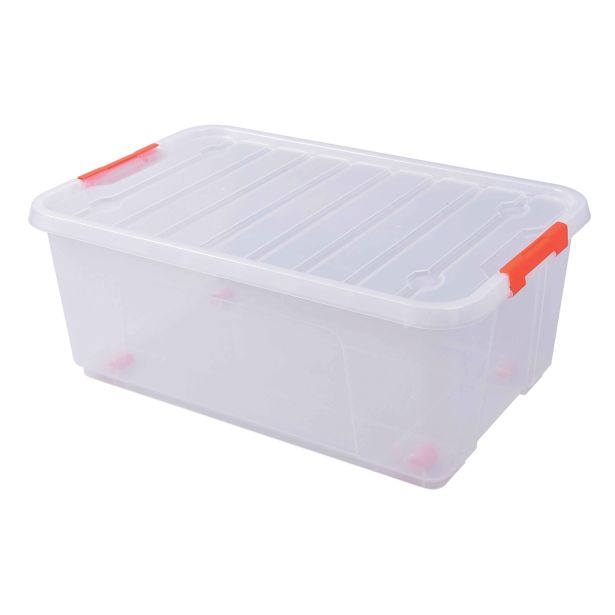 ZABOJNIK TACTIX 35L PROSOJNI S POKROVOM 58X23X37CM