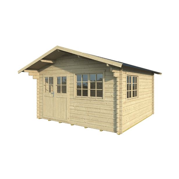 LESENA VRTNA HIŠKA GARTENPRO 380X380 CM, DEB. 44 MM NEBRASKA 2