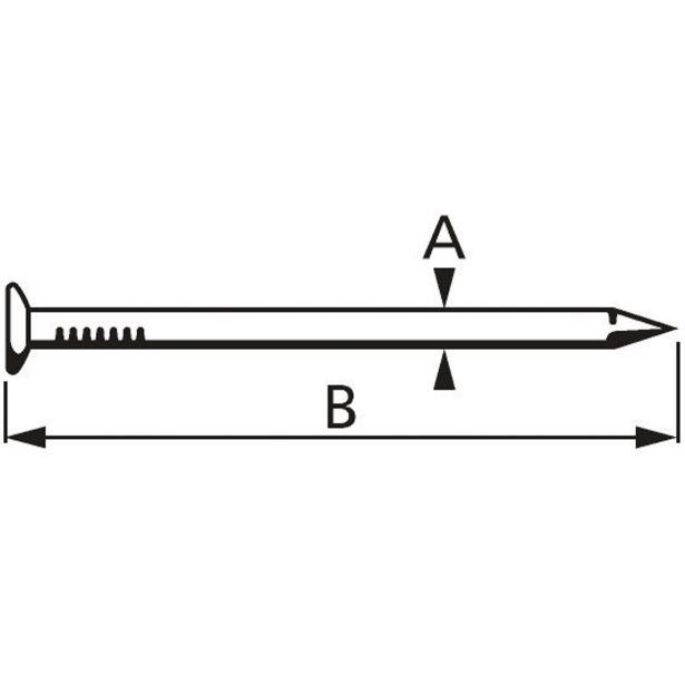 ŽIČNIK GRADBENI 3.1X80 DIN 1151B V ZAVOJU JE 400 GRAMOV