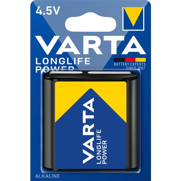 ALKALNI BATERIJSKI VLOŽEK VARTA 3LR12 4.5V LONGLIFE POWER BL/1