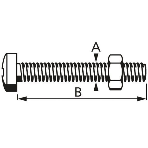 KOVINSKI VIJAK DIN 7985 3X20 A2F Z MATICO V ZAVITKU JE 100 KOS
