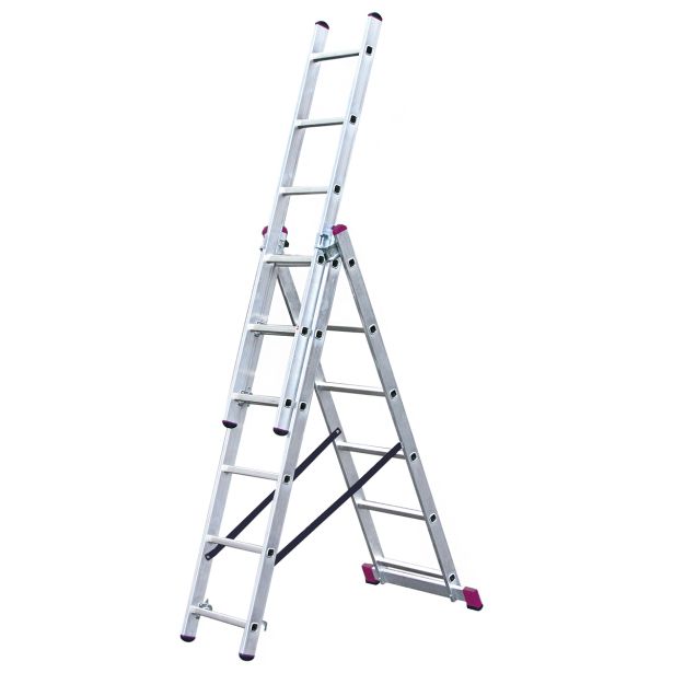 TRODELNA LESTEV KRAUSE CORDA 3X6 STOPNIC 1.65M PRIMERNA ZA STOPNICE