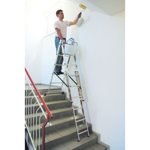 TRODELNA LESTEV KRAUSE CORDA 3X6 STOPNIC 1.65M PRIMERNA ZA STOPNICE