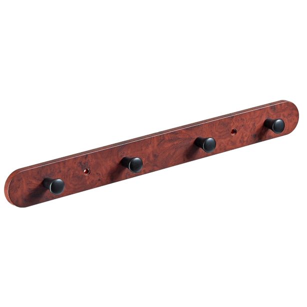 PVC OBEŠALNIK HETTICH DIY ZA NA VRATA, 380X40X30 MM, 4 KLJUKE, IZGLED KORENINSKEGA LESA