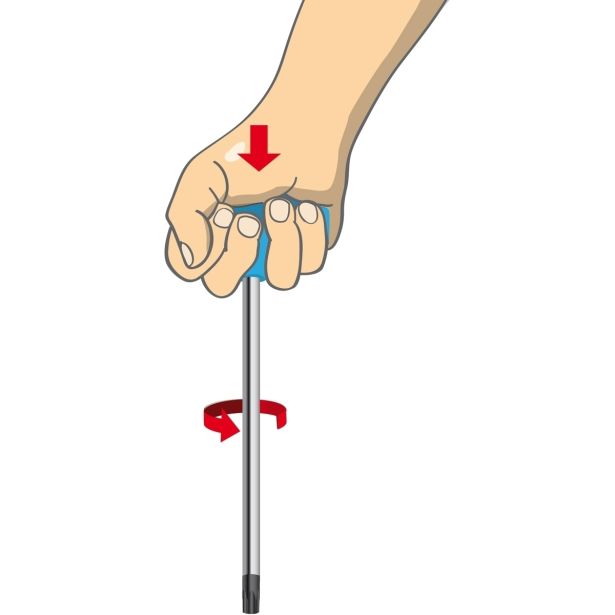 IZVIJAČ IMBUS UNIOR 4 MM KROM + POLIPROPILEN ART. 193HX