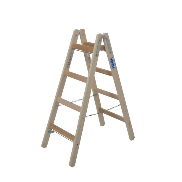 PROSTOSTOJEČA LESTEV KRAUSE STABILO 2X4 STOPNIC LESENA 1.15M