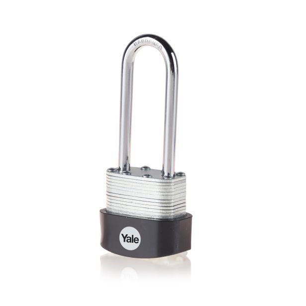 CILINDRIČNA OBEŠANKA 40 MM YALE HIGH SECURITY, ODPORNOST PROTI KOROZIJI, LOK KALJENO JEKLO, 3 KOS S 3 KLJUČI - NA ISTI KLJUČ