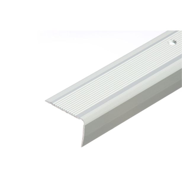 STOPNIŠČNI ALU PROFIL CEZAR 40X25MM 2.5M SREBRN