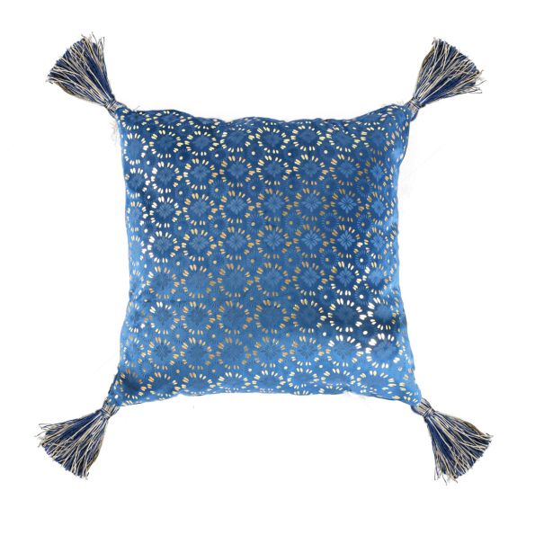 OKRASNI VZGLAVNIK ATELIER 40X40 CM ŽAMET SORT