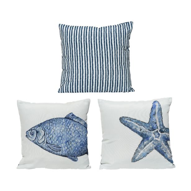 OKRASNI VZGLAVNIK DECORIS 40X40 CM, NAUTIC RAZLIČNI MOTIVI