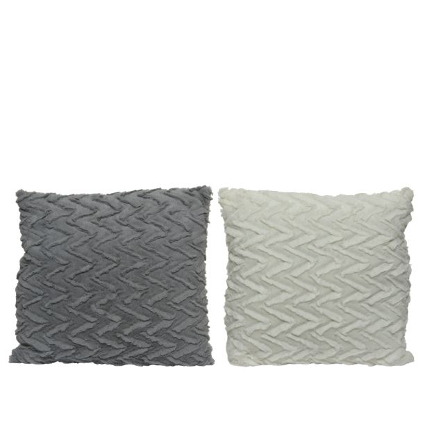 OKRASNI VZGLAVNIK 43X43 CM, SIVA, SORT