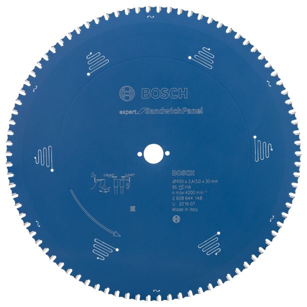 LIST ŽAGE ZA LES WIDIA BOSCH 450X30X3.4 ZOB 86