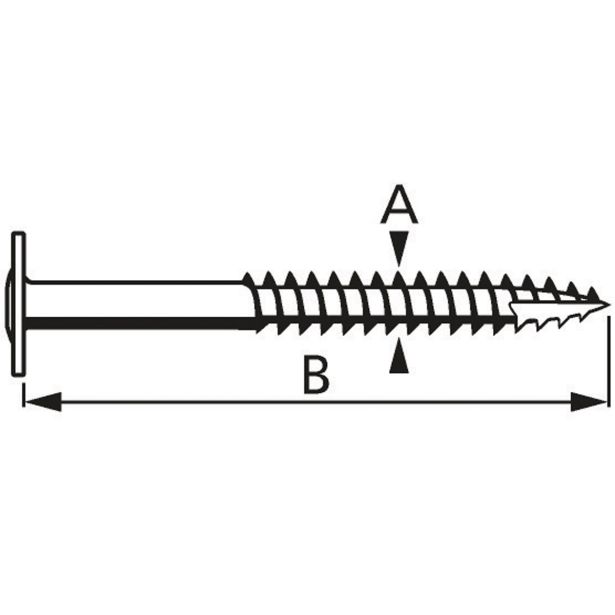 VIJAK Z LEČASTO GLAVO 4.5X32 A2 PZ2 INOX V ZAVITKU JE 50 KOS