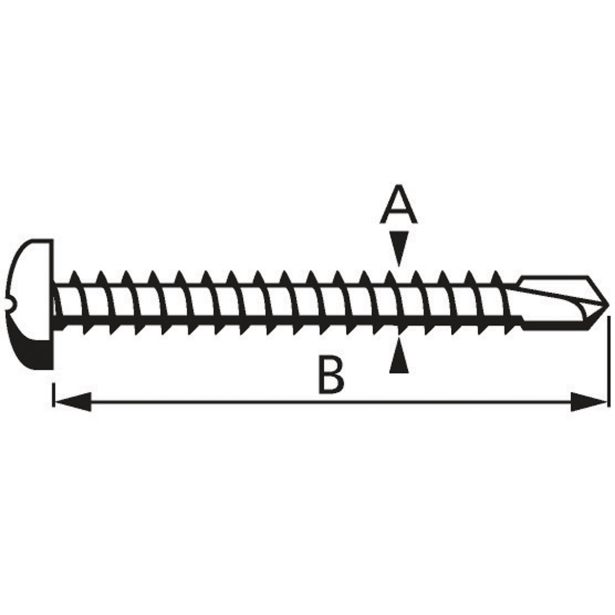 SAMOVREZNI VIJAK DIN 7504M 4.8X22 A2F PH2 V ZAVITKU JE 25 KOS