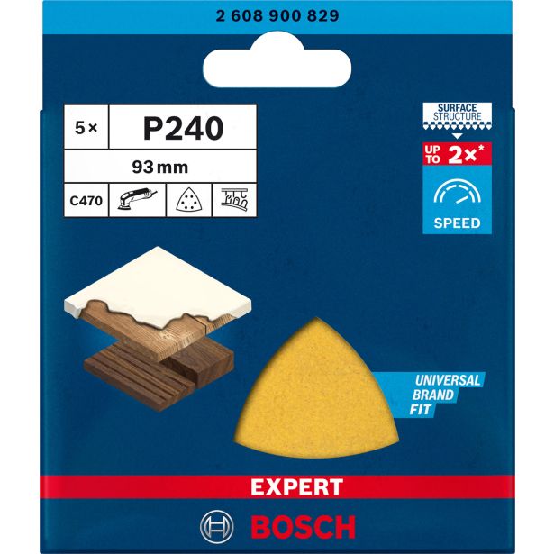 5-DELNI KOMPLET BRUSNIH PAPIRJEV EXPERT C470 ZA DELTASTE BRUSILNIKE, 93 MM, G 240