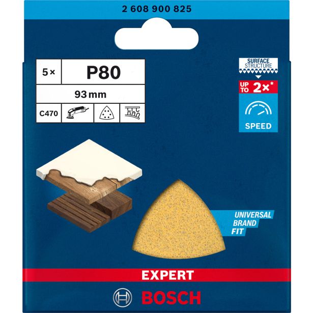 5-DELNI KOMPLET BRUSNIH PAPIRJEV EXPERT C470 ZA DELTASTE BRUSILNIKE, 93 MM, G 80