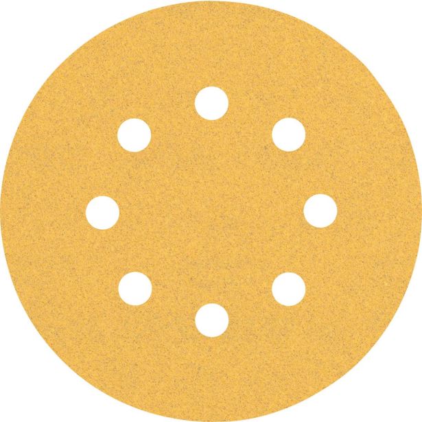 5-DELNI KOMPLET BRUSNIH PAPIRJEV Z 8 LUKNJAMI EXPERT C470 ZA EKSCENTRIČNE BRUSILNIKE, 125 MM, G 100