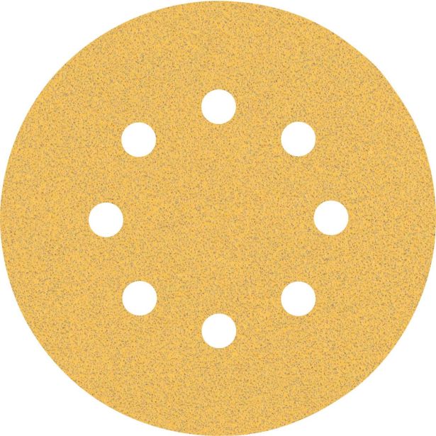 5-DELNI KOMPLET BRUSNIH PAPIRJEV Z 8 LUKNJAMI EXPERT C470 ZA EKSCENTRIČNE BRUSILNIKE, 125 MM, G 80