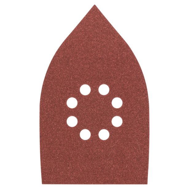 DELTA/VEČNAM BRUSNI LIST BOSCH 5-DELNI SET C430 RDEČ 100X171 MM K120 8 LUKENJ