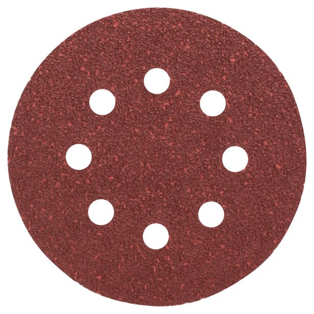 SAMOPRITRILNI BRUSNI DISK BOSCH 5-DELNI SET C430 RDEČ 125MM K40 8 LUKENJ