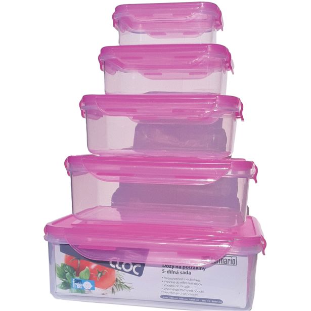 VEČNAMENSKA DOZA STEUBER 5 DELNI SET DOZ CLOC S PLASTIČNIM POKROVOM