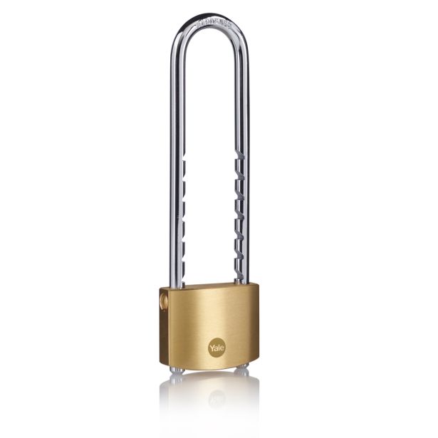 CILINDRIČNA OBEŠANKA 50MM NASTAVLJIV LOK 58,1 - 152,6MM YALE STANDARD, 1 KOS Z 3 KLJUČI, EN 12320:2012 - VARNOSTNI RAZRED 3