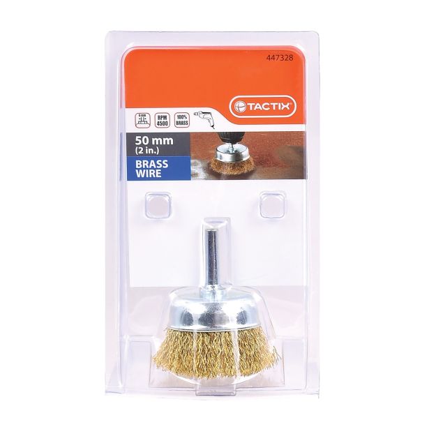 ŽIČNA ČELNA ŠČETKA Z OSJO TACTIX 50MM MEDENINA 0.30MM OS 6MM