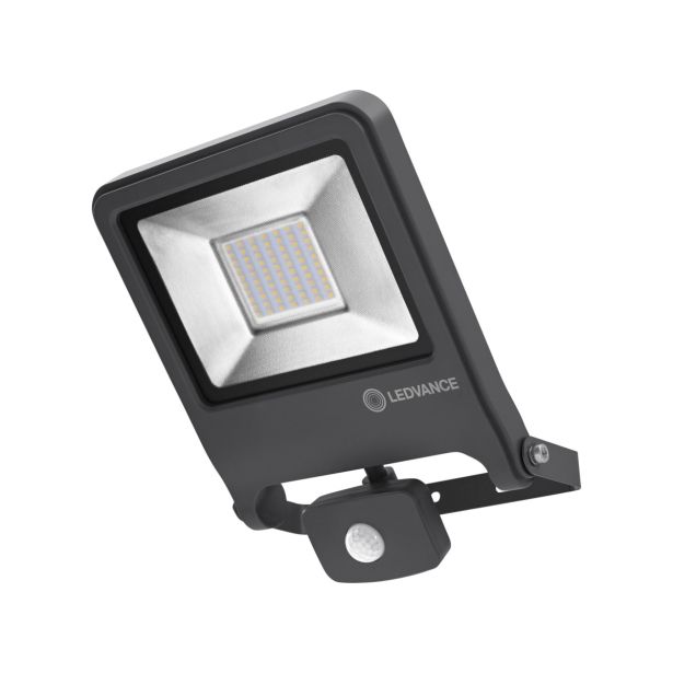 LED ZUNANJI REFLEKTOR LEDVANCE 50W ENDURA FLOOD DG CW TEMNO SIVI S SENZORJEM