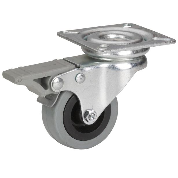 GIBLJIVO KOLO Z ZAVORO DÖRNER + HELMER 50X19MM PLOŠČA 42X42MM