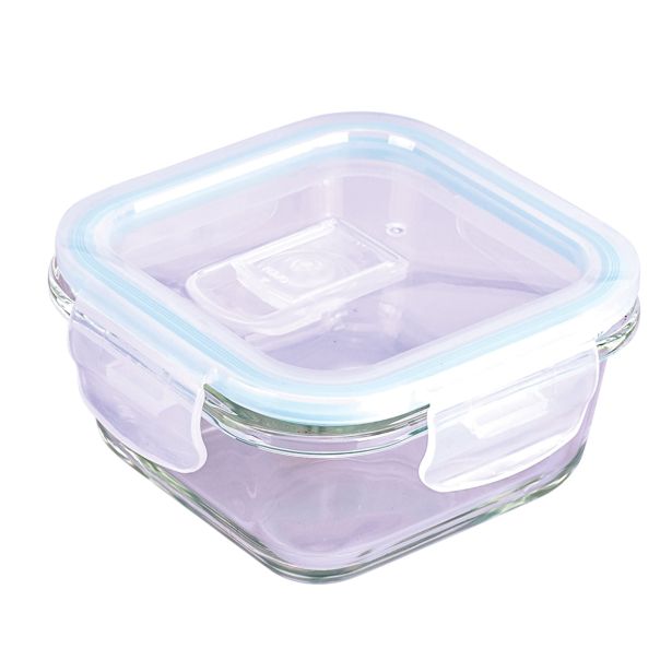 VEČNAMENSKA DOZA STEUBER 520 ML STEKLENA KVADRATNA, PVC POKROV