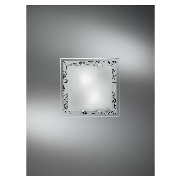 KLASIČNA PLAFONJERA ALPCOM 5742 DEKOR ČRNA