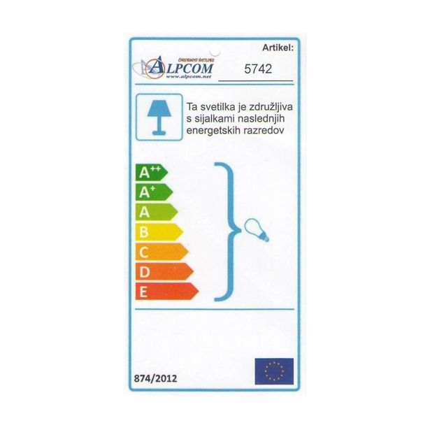 KLASIČNA PLAFONJERA ALPCOM 5742 ZELENA