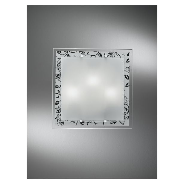 KLASIČNA PLAFONJERA ALPCOM 5744 DEKOR ČRNA