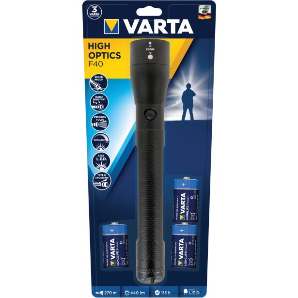 BATERIJSKA SVETILKA VARTA 5W LED HIGH OPTICS + 3D BL