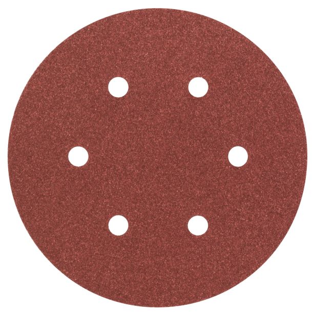 SAMOPRITRILNI BRUSNI DISK BOSCH 6-DELNI SET C430 RDEČ 150MM K60/120/240 6LUKENJ