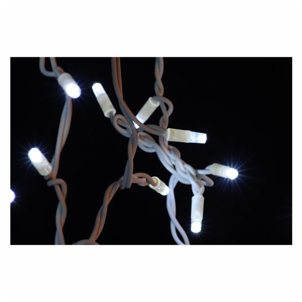 LUČKE MQ 65 LED BELE 10M BELA ŽICA 230 V