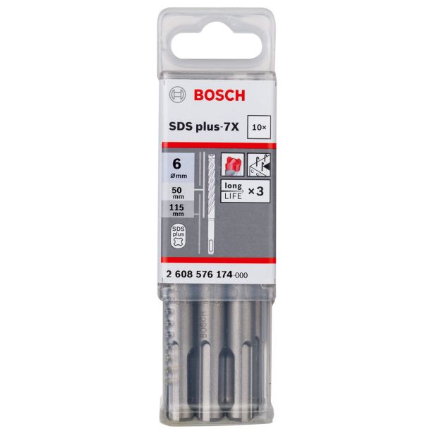 GRT. SVEDROV ZA BETON BOSCH 6X50X115 MM 10-DELNI KOMPLET SVEDROV