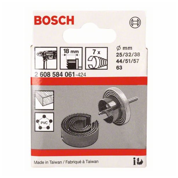 KRONA ZA LES BOSCH 7 DELNA 25-63 MM CILINDRIČNO VPENJANJE