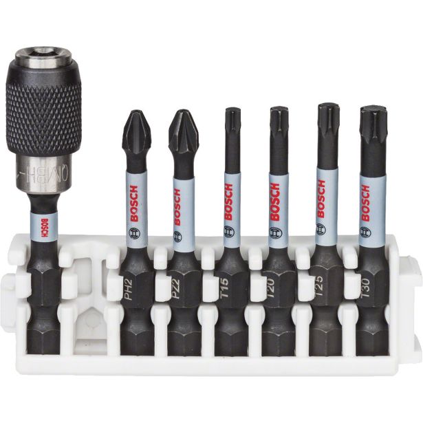 GRT VIJAČNIH NASTAVKOV BOSCH 7 DELNA PH+PZ+TORX 50 MM IMPACT CONTROL