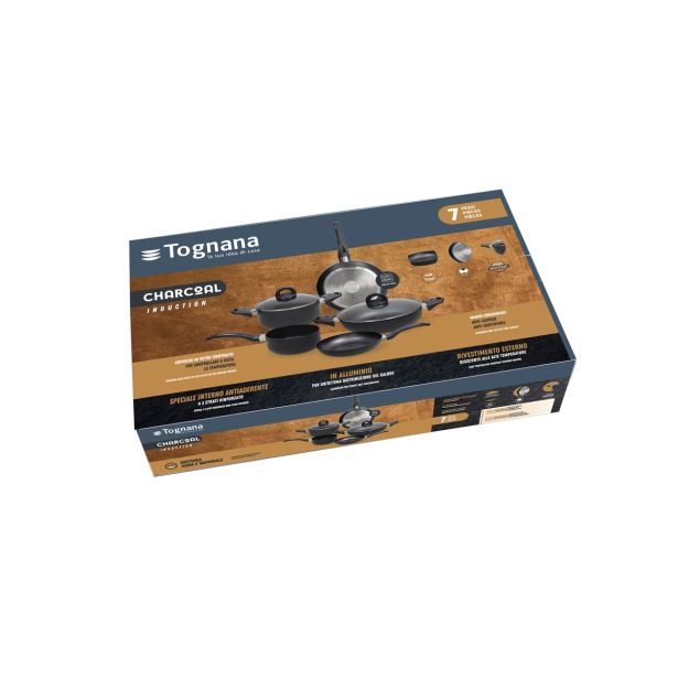 GARNITURA / SET POSODE TOGNANA 7 DELNI SET COPPER & CHARCOAL