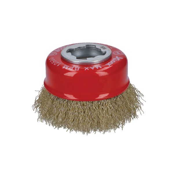 SKODELASTA ŽIČNA ŠČETKA BOSCH 70 MM NAVOJ M14 0.30 MM X-LOCK